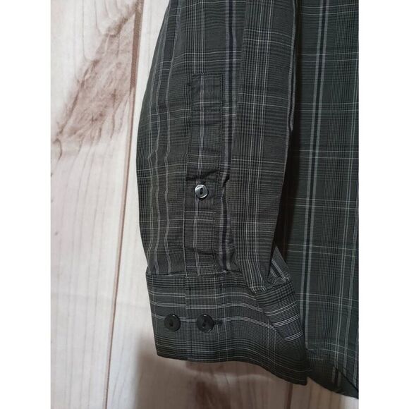 Calvin Klein Shirt Men's‎ Large Slim Fit Gray Button Front Long Sleeve - Picture 4 of 7